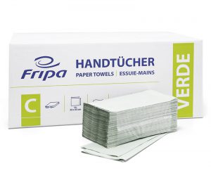 Fripa Grün Falthandtücher, C-Falz, 1-lagig