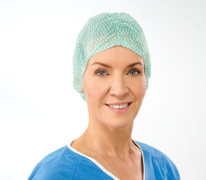 Lohmann & Rauscher Sentinex Fancy OP-Hauben (100er-Pack), Anwendungsbeispiel