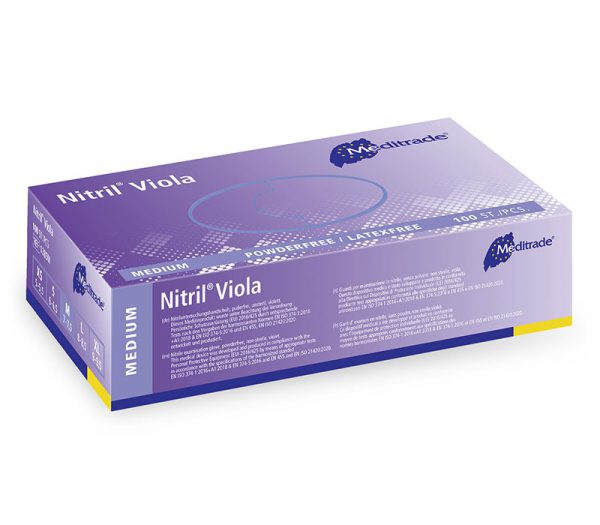 Meditrade Nitril Viola Untersuchungshandschuhe