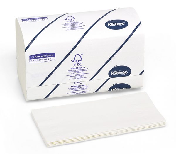 Kimberly-Clark Professional Kleenex Ultra Handtücher, Interfold, 2-lagig