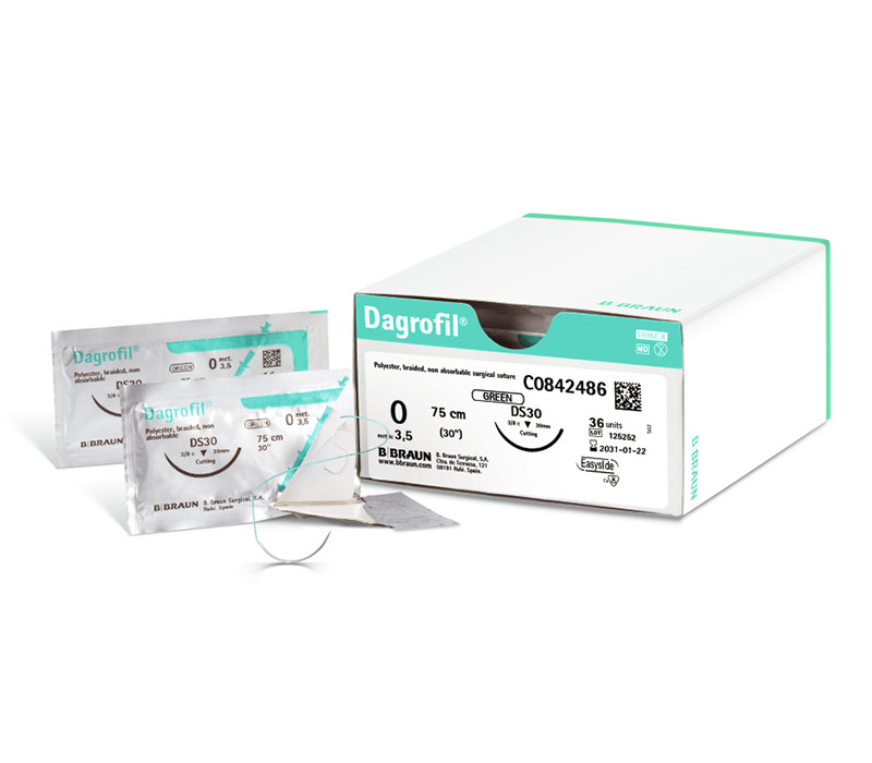 B.Braun Dagrofil grün/weiß Nahtmaterial, nicht resorbierbar (36er-Pack) B.Braun Dagrofil grün/weiß Nahtmaterial, nicht resorbierbar (36er-Pack)