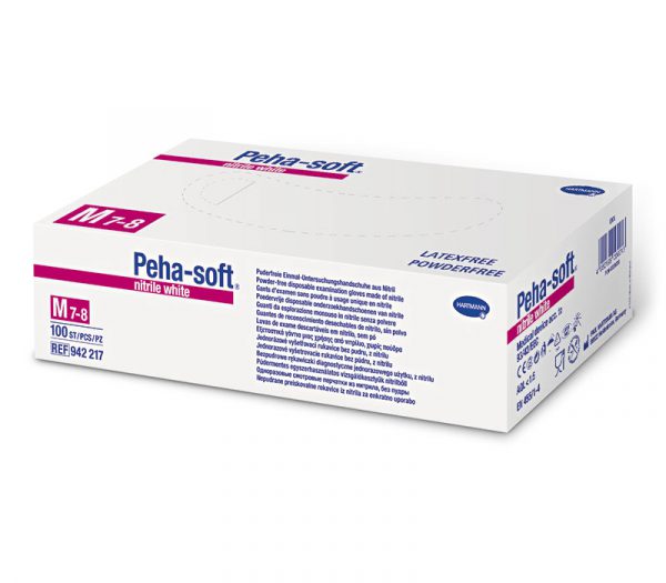Hartmann Peha-soft nitrile white powderfree Untersuchungshandschuhe
