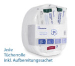 Dr. Schumacher Desco Wipes Mehrweg-Vliestuch-Spendersystem – Jede Tücherrolle inkl. ULTRASOL OXY Aufbereitungssachet