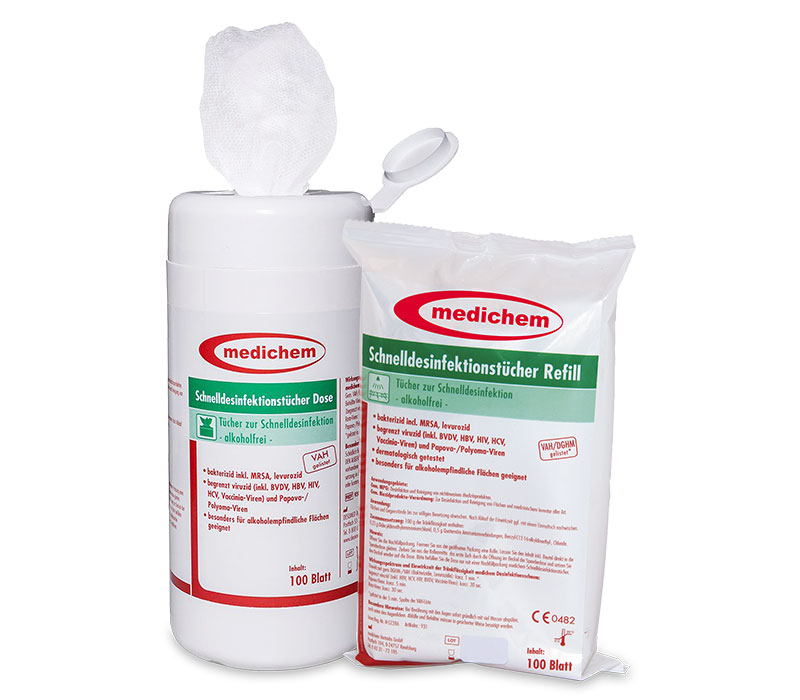 Medichem Schnell-Desinfektionstücher Medichem Schnell-Desinfektionstücher