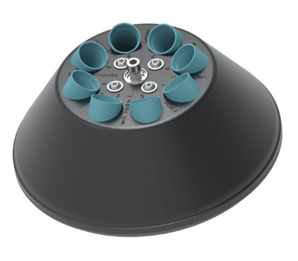 Hettich EBA 200 Zentrifuge – Detailansicht Winkelrotor 8-fach