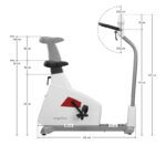 ergoline ergoselect 4 Sitz-Ergometer – Abmessungen (Seitenansicht)