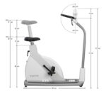ergoline ergoselect 5 Sitz-Ergometer – Abmessungen (Seitenansicht)