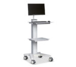 ergocar flex PC Gerätewagen (Anwendungsbeispiel mit Monitor)