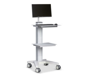 ergocar flex PC Gerätewagen (Anwendungsbeispiel mit Monitor)