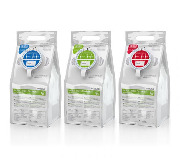 Ecolab Incidin Wipes FlexPack Einweg-Vliestuch-Spendersystem