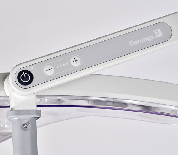 Derungs TRIANGO 100-1 LED OP-Leuchte – Detailansicht Bedienfeld