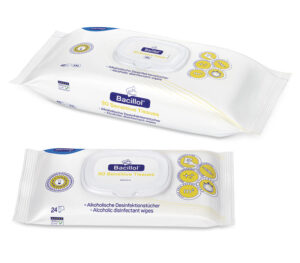 Hartmann Bode Bacillol 30 Sensitive Tissues Flow Pack Flächen-Schnelldesinfektion