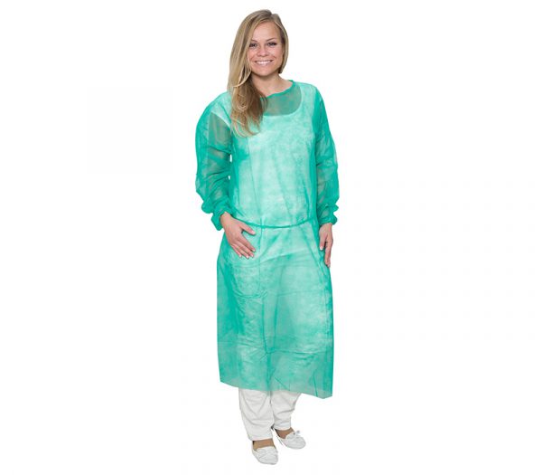 Besucherkittel grün Gr. XL (Anwendungsbeispiel)