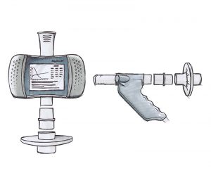 ndd Pulmo Protect Inline-Filter für Spirometer (Anwendungsbespiele)