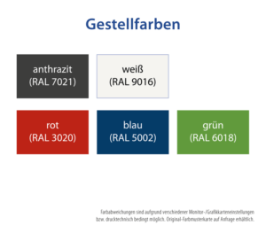 Hoyer medical Desinfektionssäule CLASSIC – Gestellfarben