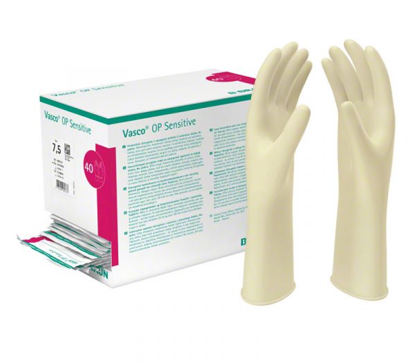 B.Braun Vasco® OP Sensitive Sterile OP-Handschuhe puderfrei (40 Paare)