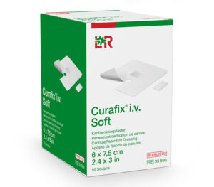 Lohmann & Rauscher Curafix i.v. Soft Kanülenfixierpflaster, 6 x 7,5 cm (50er-Pack)