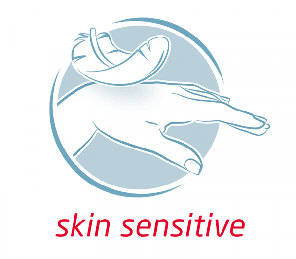Leukoplast skin sensitive – besonders hautfreundlich dank Silikonauftrag