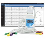 Vitalograph BT12 12-Kanal Bluetooth Ruhe-PC-EKG – Ansicht mit Spirotrac PC-Software