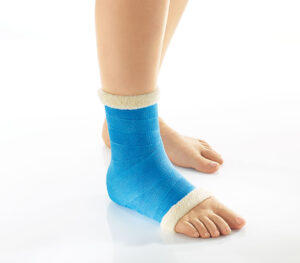 Lohmann & Rauscher Cellacast Soft Semirigider Stützverband (10er-Pack), Anwendungsbeispiel