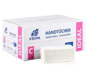 Fripa Falthandtücher Ideal, C-Falz, 1-lagig, 25 x 33 cm (3.600er-Pack)