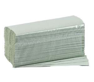 Fripa Falthandtücher VERDE, C-Falz, 1-lagig, grün 25 x 33 cm (3.600er-Pack)
