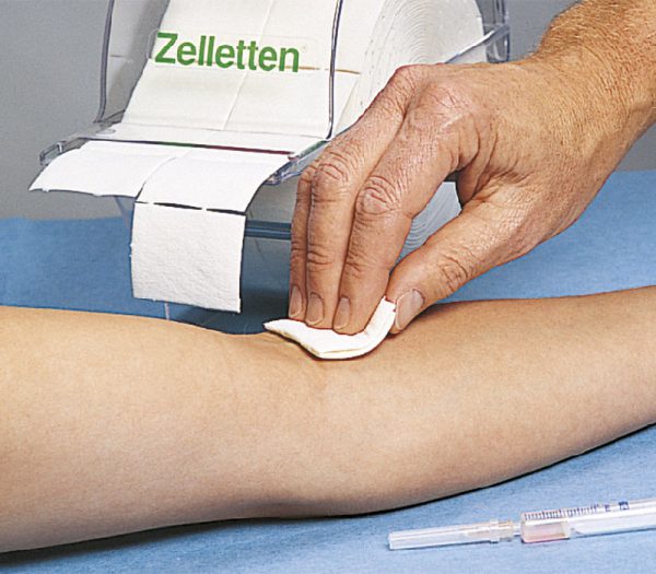 Lohmann & Rauscher Zelletten Tupfer (Anwendungsbeispiel)