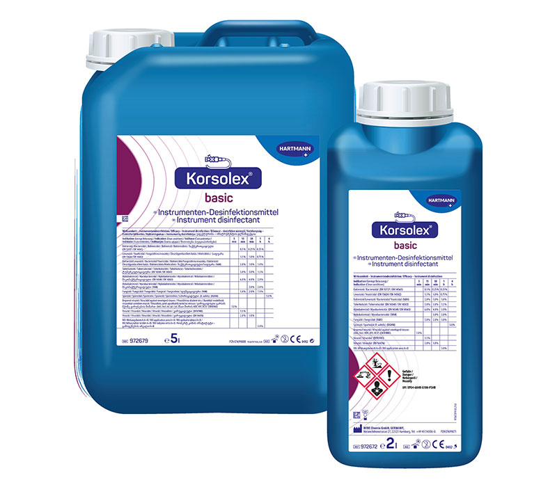Hartmann Bode Korsolex® basic Instrumentendesinfektion Hartmann Bode Korsolex® basic Instrumentendesinfektion