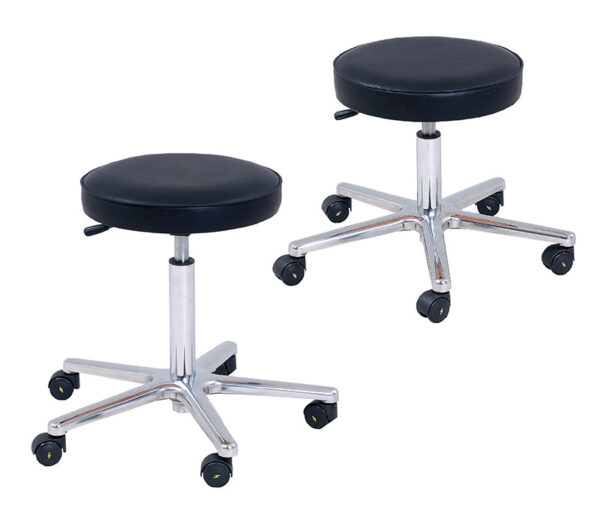 AGA OP-Drehhocker – mit Handhebel, in zwei verschiedenen Höhen (43-55 cm und 52-70 cm)