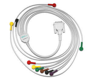 Amedtec CardioPart Patienten-EKG-Kabel 10-adrig mit Druckknopf