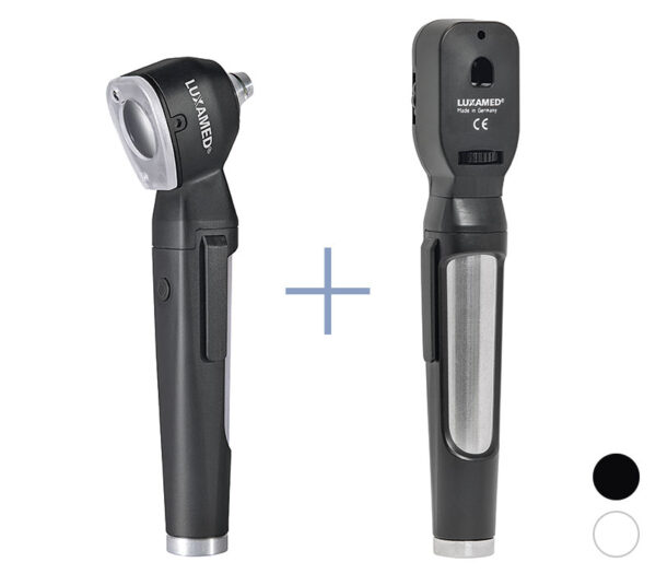 Luxamed LuxaScope Diagnostik-Set - Otoskop & Ophthalmoskop 2,5 V mit Batteriegriffen