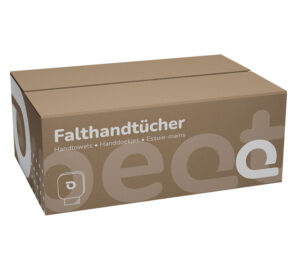 Falthandtücher ECO natur, Zick-Zack-Faltung, 1-lagig, 25 x 23 cm (5.000er-Pack)