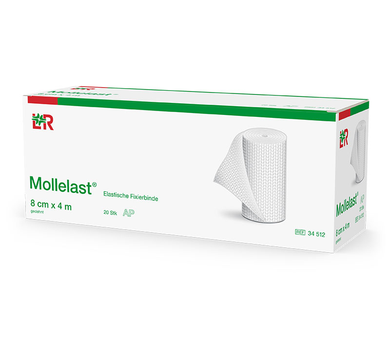 Lohmann & Rauscher Mollelast elastische Fixierbinde einzeln, 8 cm x 4 m Lohmann & Rauscher Mollelast elastische Fixierbinde einzeln, 8 cm x 4 m