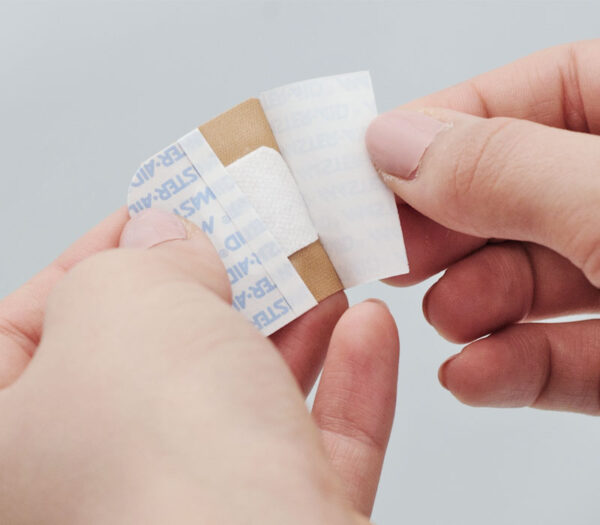 Trusetal Forte Elastic square Pflasterstrips (Anwendungsbeispiel)