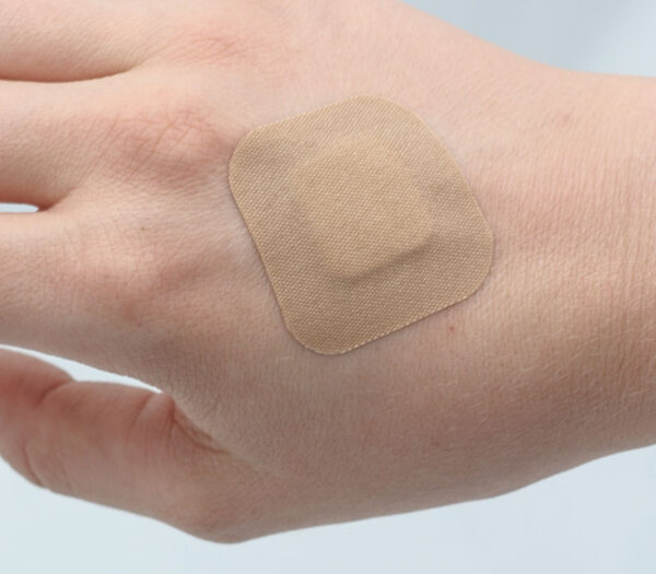 Trusetal Forte Elastic square Pflasterstrips (Anwendungsbeispiel)