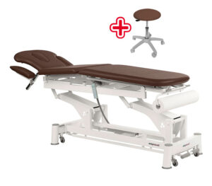 Ecopostural C5530 Multifunktionsliege, 3-teilig, elektromotorische Höhenverstellung (Anwendungsbeispiel)