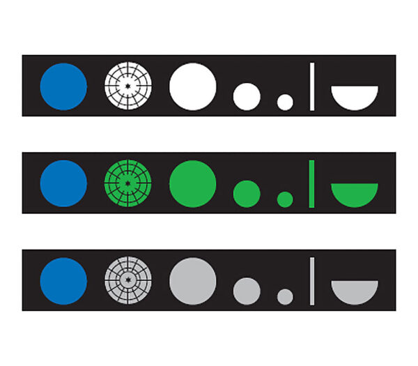 Heine BETA X Ophthalmoskop – Blendenübersicht, auch mit Rotfrei- und Polarisationsfilter nutzbar