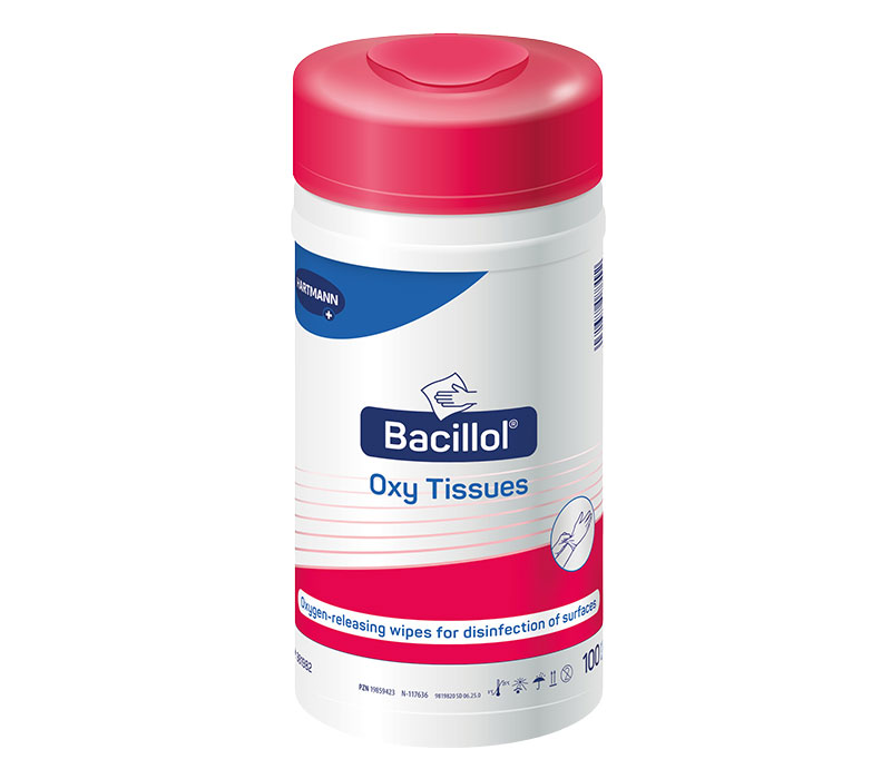 Hartmann Bacillol Oxy Tissues Flächen-Schnelldesinfektion (100er-Pack) Hartmann Bacillol Oxy Tissues Flächen-Schnelldesinfektion (100er-Pack)