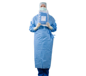 Hartmann Foliodress gown Blue Reinforced OP-Mantel