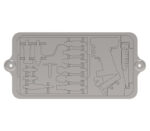 DePuy Synthes UNIUM Wasch- und Sterilisationskörbe und Deckel, Schema für Korb 1/1 für ein Modulares Handstück