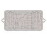 DePuy Synthes UNIUM Wasch- und Sterilisationskörbe und Deckel, Schema für Korb 1/1 für zwei Modulare Handstücke