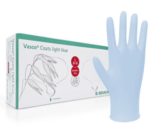 B.Braun Vasco Coats light blue Nitril Untersuchungshandschuhe