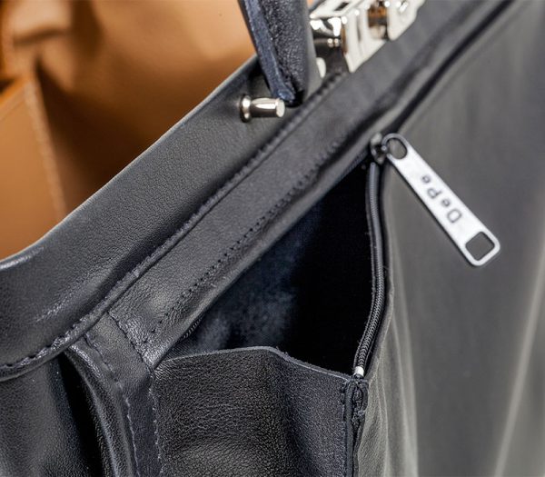 Dürasol Primus Arzttasche – Reißverschluss-Vortasche mit Dehnfalte
