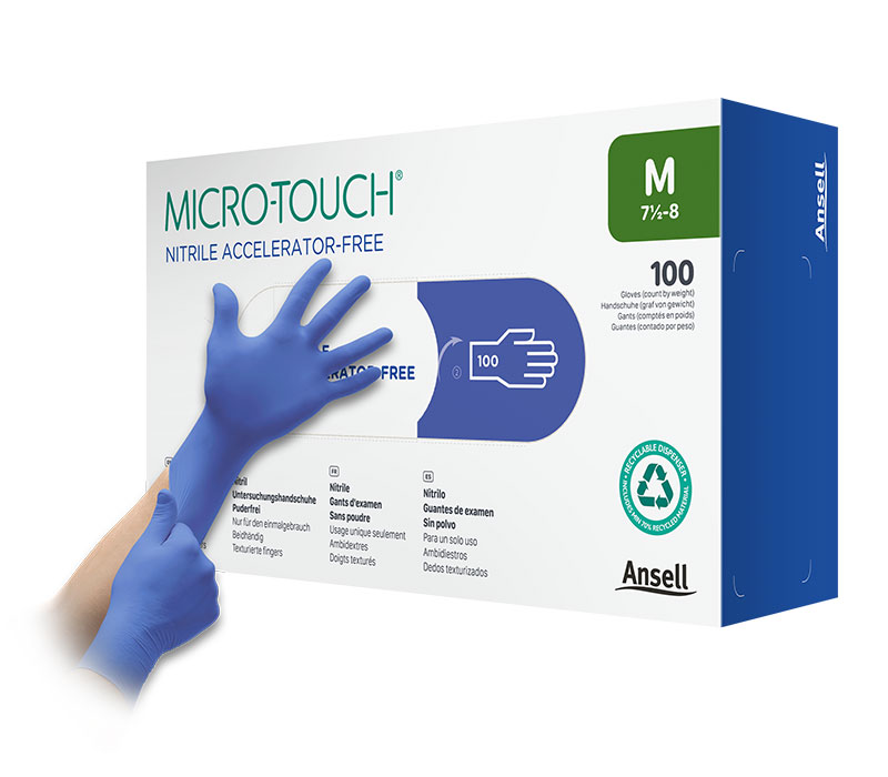 Ansell MICRO-TOUCH Nitrile Accelerator-Free Nitril Untersuchungshandschuhe (100er-Pack) Ansell MICRO-TOUCH Nitrile Accelerator-Free Nitril Untersuchungshandschuhe (100er-Pack)
