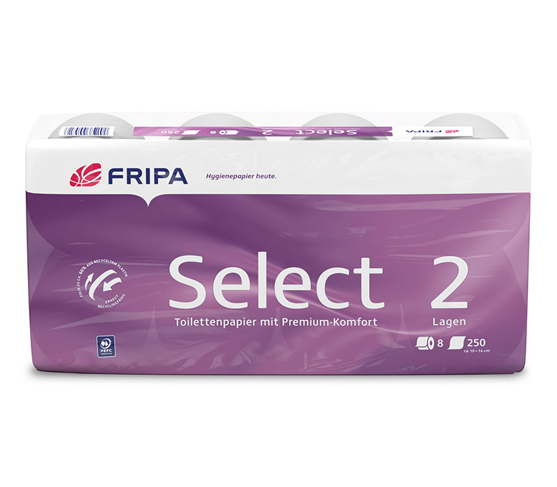 Fripa Select Toilettenpapier, 2-lagig Fripa Select Toilettenpapier, 2-lagig