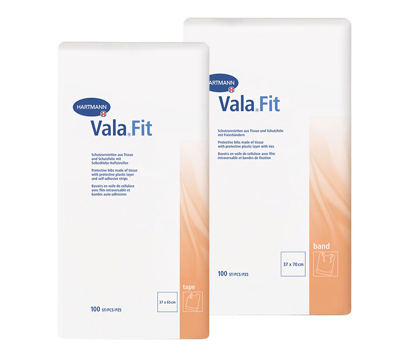 Hartmann ValaFit Einmal-Schutzlätzchen - Band / Tape (100er-Pack) Hartmann ValaFit Einmal-Schutzlätzchen - Band / Tape (100er-Pack)