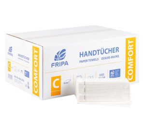 Fripa Falthandtücher Comfort, C-Falz, 2-lagig, 25 x 33 cm (3.072er-Pack)