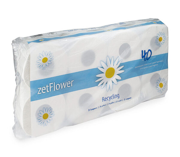 ZVG zetFlower Tissue-Toilettenpapier, 3-lagig