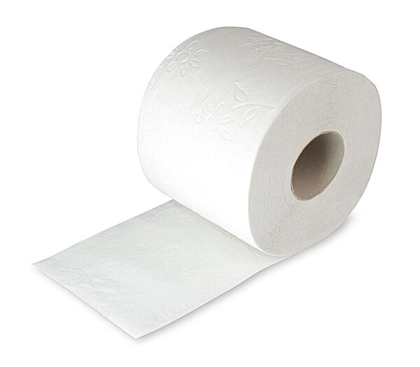 ZVG zetFlower Tissue-Toilettenpapier, 3-lagig – Ansicht Einzelrolle