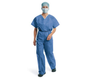 Hartmann Foliodress Suit Einmal-OP-Bereichskleidung – blau (Anwendungsbeispiel)